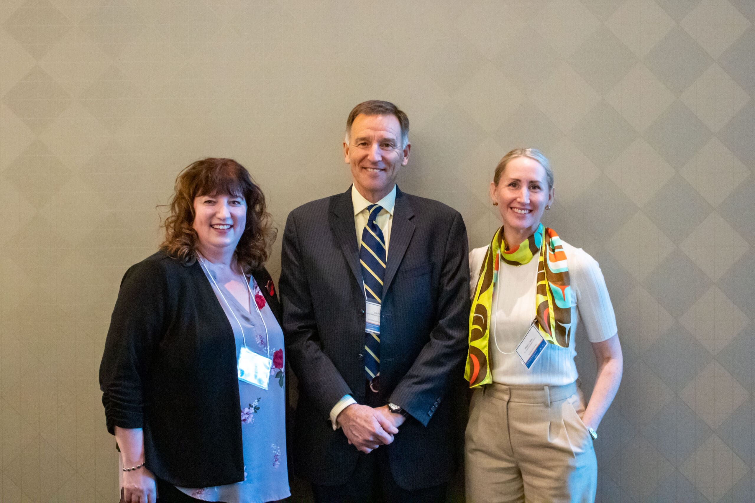 From L to R: Pam Fuselli (Parachute), Ian Pike (BCIRPU), and Megan Oakey (BCCDC), conference co-hosts