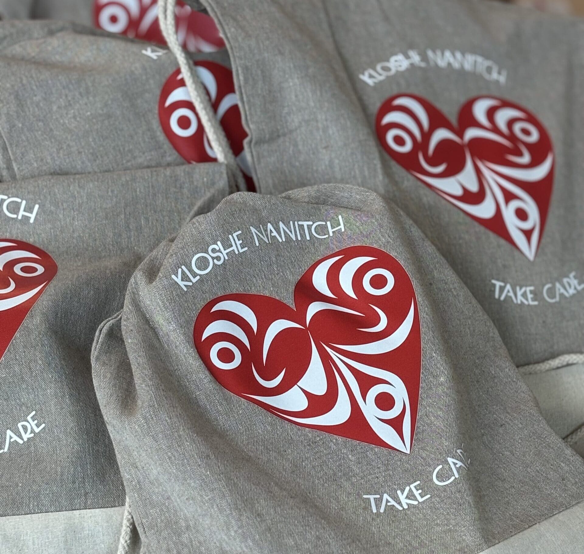 Kloshe Nanitch bundles prepared for distribution