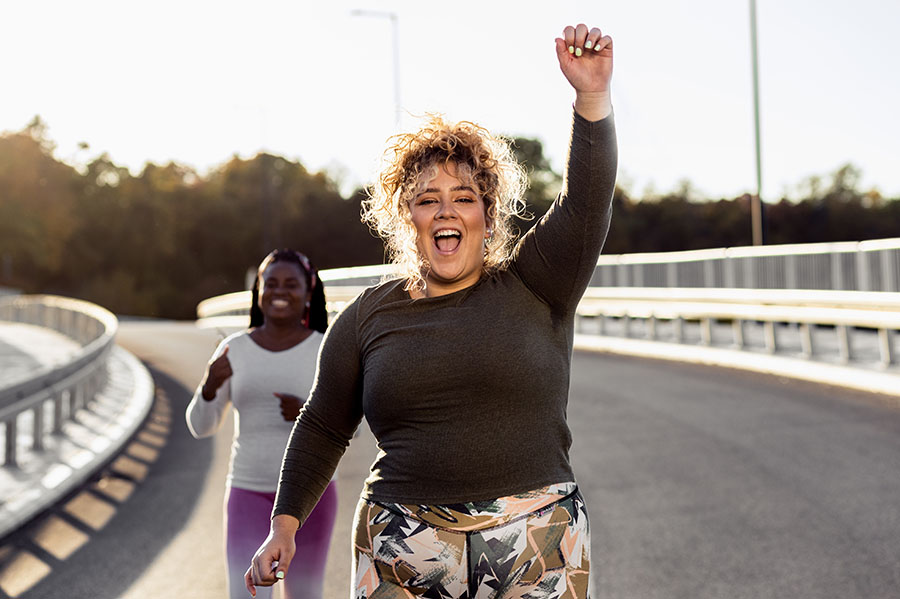 Two Excited Young Plus Size Women