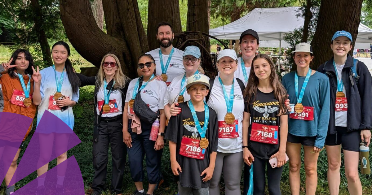 The PPHF team at the Vancouver Half Marathon & 5KM run